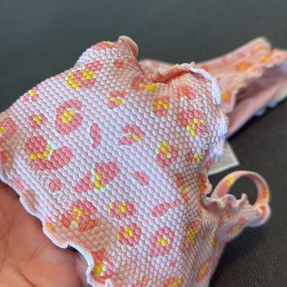 Art Class Leopard print Bikini set pink/yellow girl size 4/5 - Picture 8 of 8